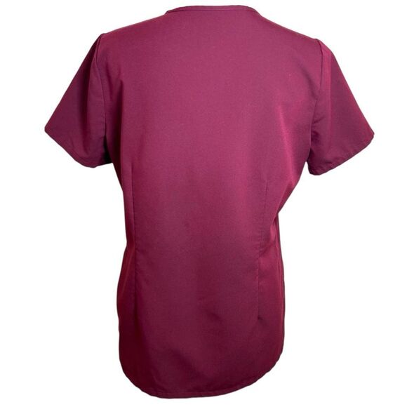 Figs Casma Three-Pocket Scrub Top Nurse CNA Doctor in Burgundy‎ Size Small - Picture 5 of 8